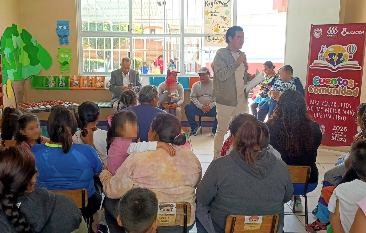 Impulsa el Ayuntamiento de Apizaco la lectura desde la infancia con 'Cuentos en tu Comunidad'
